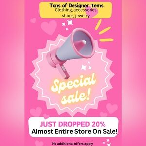 HUGE CLOSEOUT SALE! 20% OFF!